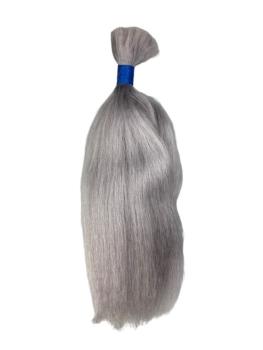 100 g Büffelhaar 40 cm - glatt