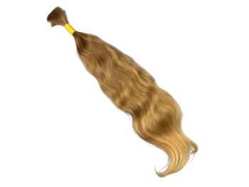 Europäischer Schnitthaar-Zopf, remy, single drawn, 50 cm