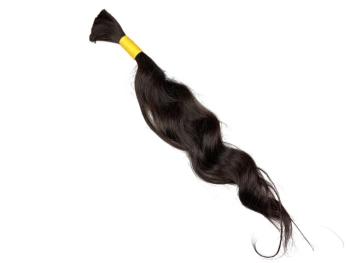 Europäischer Schnitthaar-Zopf, remy, single drawn, 35 cm