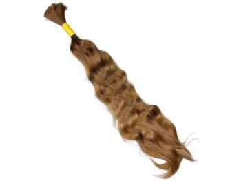 Europäischer Schnitthaar-Zopf, remy, single drawn, 55 cm