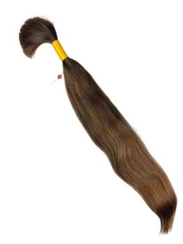 Europäischer Schnitthaar-Zopf, remy, single drawn, 55 cm