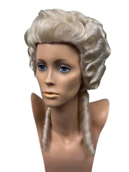Damen-Rokoko-Perücke, Büffelhaar - Größe 58 cm