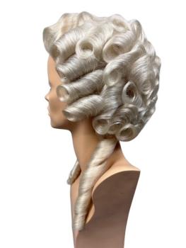 Preview: Damen-Rokoko-Perücke, Büffelhaar - Größe 58 cm
