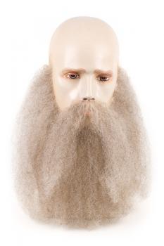 Vollbart mit passendem Schnurrbart, gekreppt