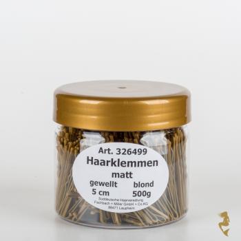 Haarklemmen, gewellt, 5 cm - matt