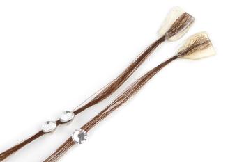 Crystal-Extensions, human hair - length approx. 50 cm