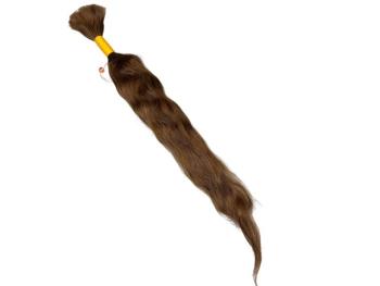 Europäischer Schnitthaar-Zopf, remy, single drawn, 50 cm