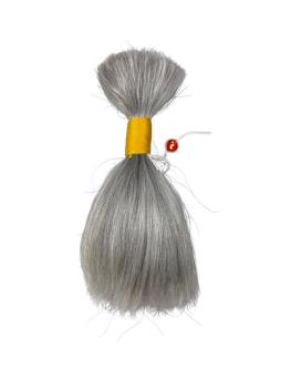 28 g Angorahaar (Mohair) 15 cm - glatt - grau