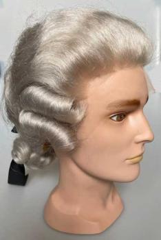Rococo wig for men, size 59 cm - handknotted