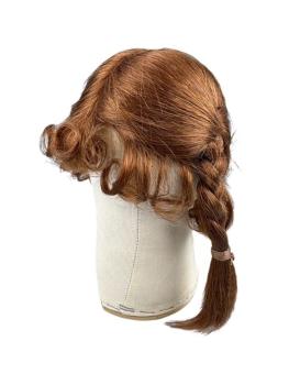 Puppen-Perücke, Echthaar - Größe 28 cm