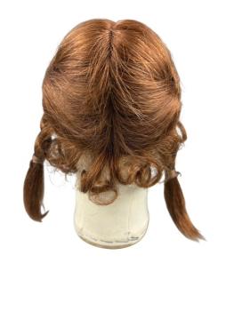 Preview: Puppen-Perücke, Echthaar - Größe 28 cm