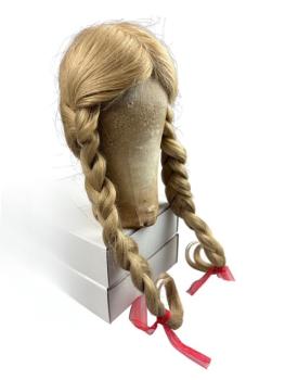 Preview: Puppen-Perücke, Echthaar - Größe 31 cm