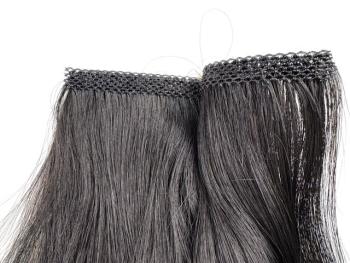 Preview: TV-Stripe - handgeknüpft - Breite 31 cm