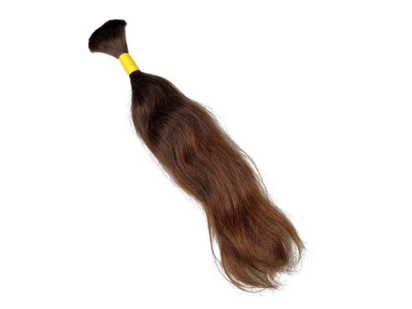 Europäischer Schnitthaar-Zopf, remy, single drawn, 35 cm