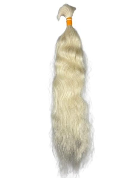 Indischer Schnitthaar-Zopf - 50 cm, remy, single drawn