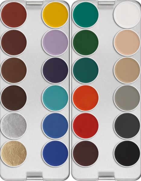 Aquacolor Palette 24 Colors - 80 ml - K