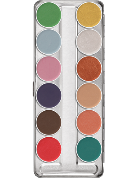 Aquacolor Interferenz Palette 12 Colors - 40 ml - Standard