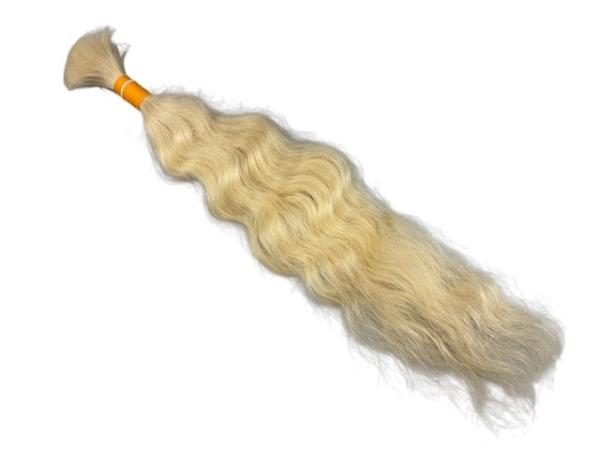 Indischer Schnitthaar-Zopf - 45 cm, remy, single drawn
