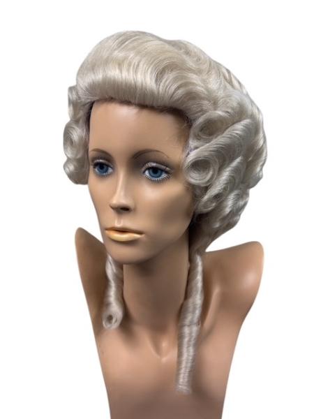 Damen-Rokoko-Perücke, Büffelhaar - Größe 58 cm