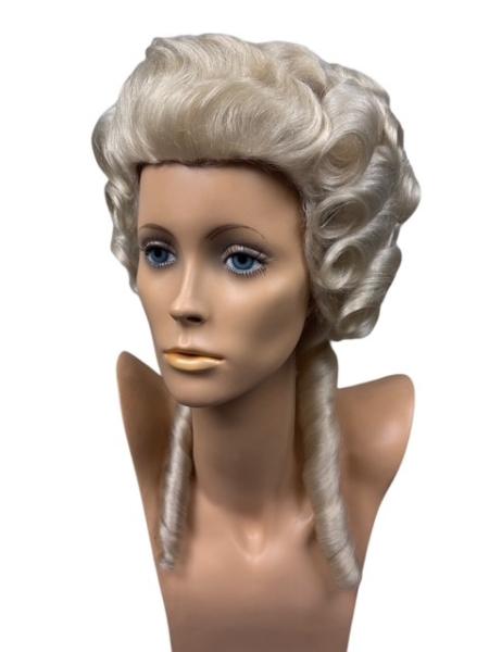 Damen-Rokoko-Perücke, Büffelhaar - Größe 58 cm