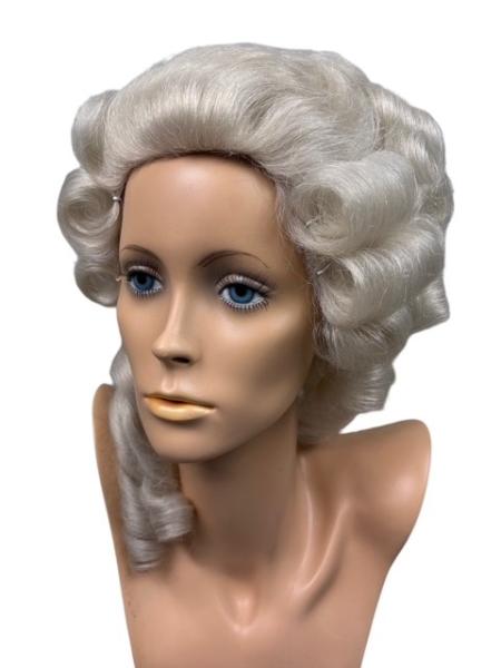 Damen-Rokoko-Perücke, Büffelhaar - Größe 55 cm