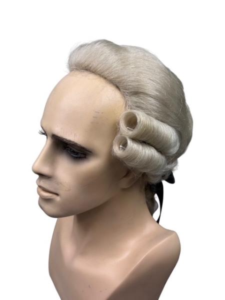 Herren-Rokoko-Perücke, Büffelhaar - Größe 58 cm