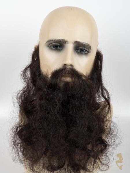 Vollbart mit passendem Schnurrbart, lang