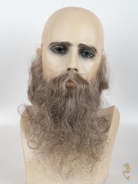 Vollbart mit passendem Schnurrbart, lang