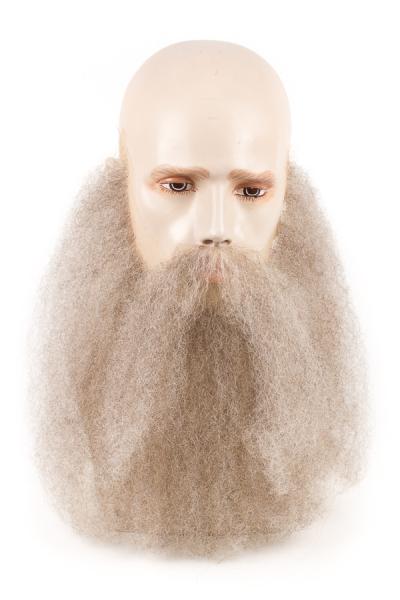 Vollbart mit passendem Schnurrbart, gekreppt