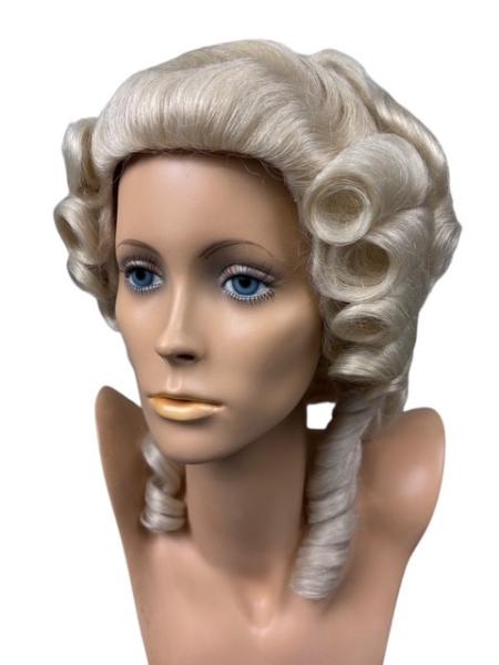 Damen-Rokoko-Perücke, Büffelhaar - Größe 59 cm