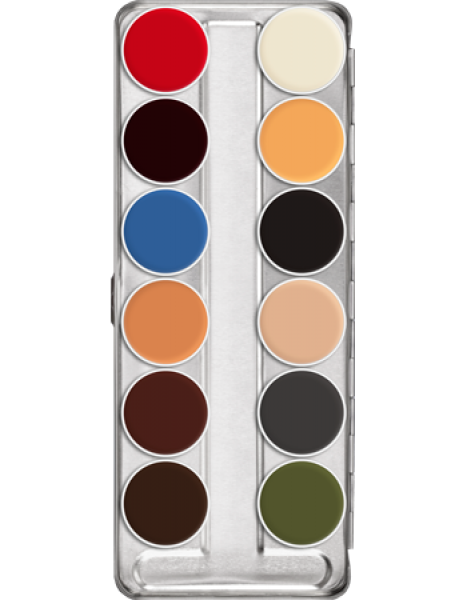 Spezialteint für Gummiplastiken Palette 12 Farben - 40 ml - B