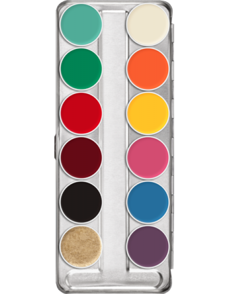 Rubber Mask Grease Palette 12 Colors - 40 ml - FP