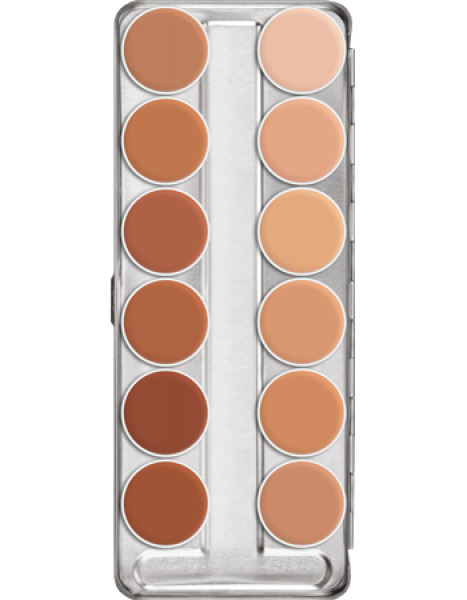 Rubber Mask Grease Palette 12 Colors - 40 ml - W