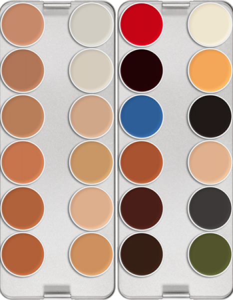 Rubber Mask Grease Palette 24 Colors - 80 ml - N
