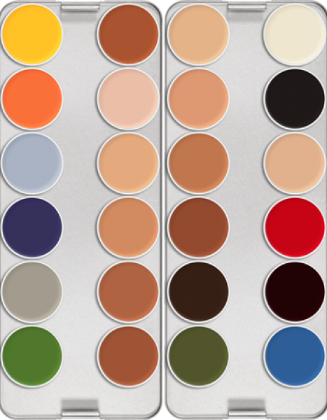 Rubber Mask Grease Palette 24 Colors - 80 ml - Standard