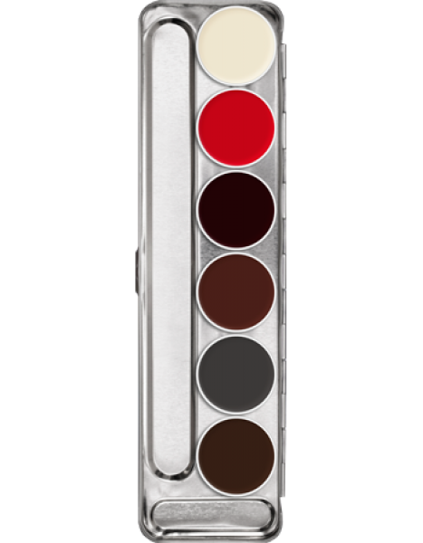 Rubber Mask Grease Palette 6 Colors - 20 ml - S