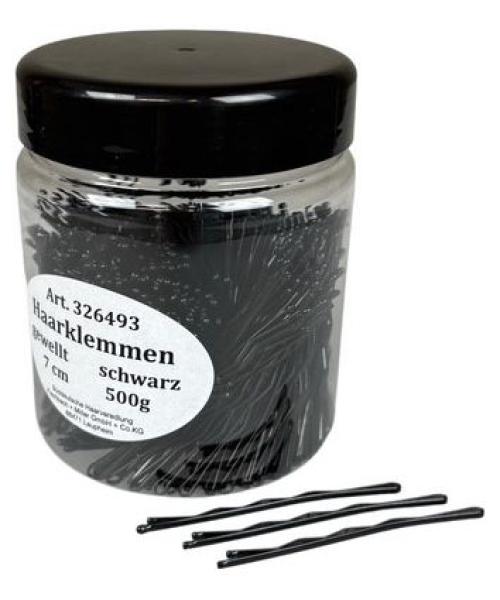 Haarklemmen, gewellt, 7 cm