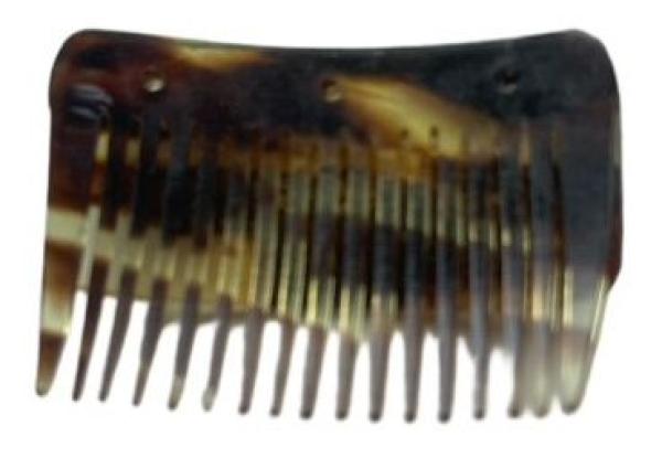 Clamp comb with plate, 4 cm - brown