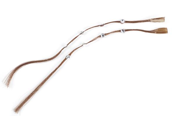 Crystal-Extensions, human hair - length approx. 10 cm