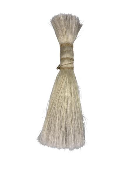 50 g Exporthaar, 20 cm - glatt - weiß