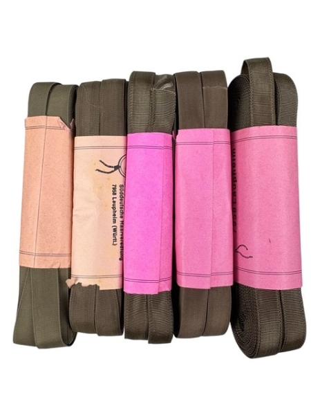 5 x Perlon-Hohlband, 10 mm breit
