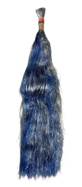 60 g Synthetic Hair - blue/silver, 40 cm
