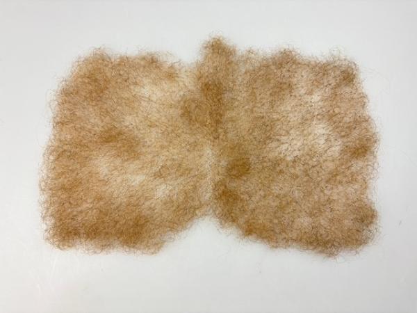 Brusthaar-Toupet, gekraust - Echthaar