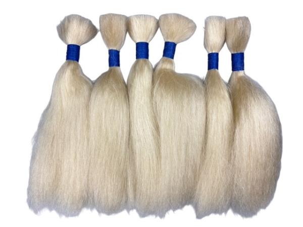 270 g Büffelhaar 25 cm - glatt