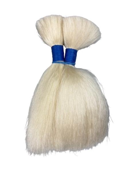 125 g Büffelhaar 20 cm - glatt