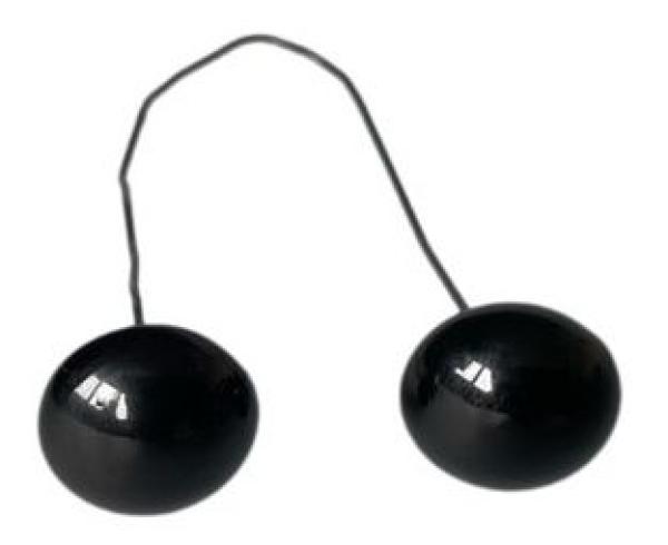 Glas-Tieraugen, auf Draht, 21 mm - schwarz