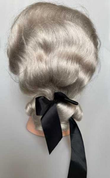 Rococo wig for men, size 59 cm - handknotted