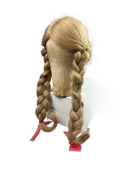 Puppen-Perücke, Echthaar - Größe 31 cm