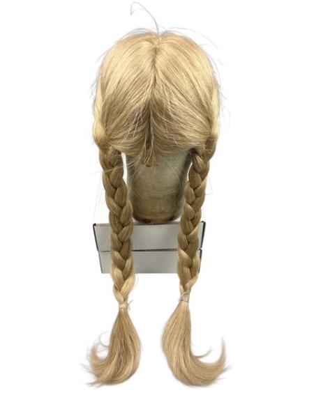 Puppen-Perücke, Echthaar - Größe 31 cm