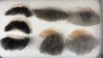 Beards made of human hair - handknotted - set 38